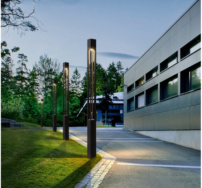 高杆灯户外草坪灯庭院灯别墅花园铝材型高杆灯小区室外草地道路灯